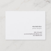 Carte De Visite Pays cool Bois récupéré Rustique (Dos)