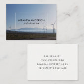 Carte De Visite Pays des moulins à vent (Devant / Derrière)