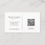 Carte De Visite Pays Fleurs sauvages avec code QR (Dos)