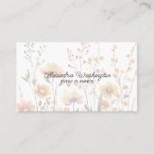 Carte De Visite Pays Fleurs sauvages avec code QR (Devant)