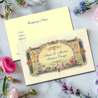 Carte De Visite Pays français vintage et élégant