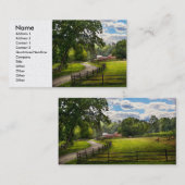 Carte De Visite Pays - le pâturage (Devant / Derrière)