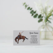 Carte De Visite Pays Ouest cheval équitation Rodeo Cowboy (Debout devant)