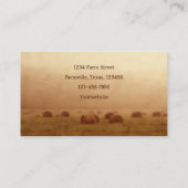 Carte De Visite Pays Russe ferme Hay Bales (Dos)