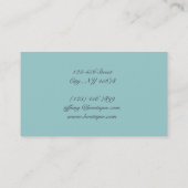 Carte De Visite pays rustique de lavande en bois bleue grise de (Dos)