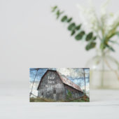 Carte De Visite Pays Rustique ferme (Debout devant)