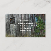 Carte De Visite Pays Rustique ferme (Dos)