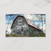 Carte De Visite Pays Rustique ferme (Devant)