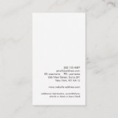 Carte De Visite Pays Rustique Floral Turquoise Bois (Dos)