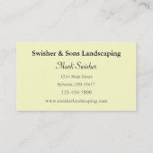 Carte De Visite Paysage (Dos)