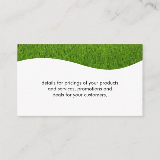 Carte De Visite Paysage (Dos)