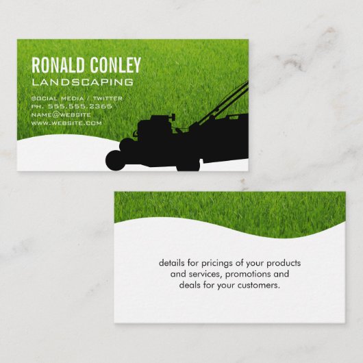 Carte De Visite Paysage (Devant / Derrière)