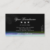 Carte De Visite Paysage Aquarelles Diamants Élégants (Dos)