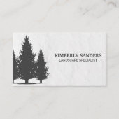 Carte De Visite Paysage | Arbres (Devant)