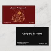 Carte De Visite Paysage Arizona Désert du sud-ouest (Devant / Derrière)