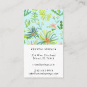 Carte De Visite Paysage botanique Jardinage Plante Moderne Chic (Dos)