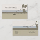 Carte De Visite Paysage classique et élégant (Devant / Derrière)