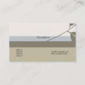 Carte De Visite Paysage classique et élégant (Dos)