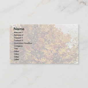 Carte De Visite Paysage d'automne avec quatre arbres - Van Gogh