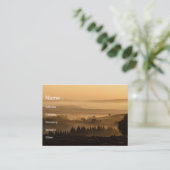 Carte De Visite Paysage de coucher du soleil (Debout devant)