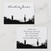 Carte De Visite Paysage de désert (Devant / Derrière)