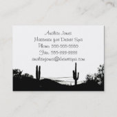 Carte De Visite Paysage de désert (Dos)