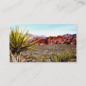Carte De Visite Paysage de désert d'amant de nature (Dos)