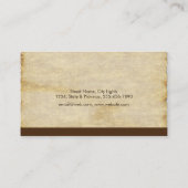 Carte De Visite Paysage de jardin de sable vert d'arbre élégant (Dos)