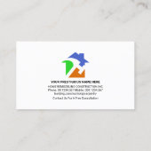 Carte De Visite Paysage de la couche de bois de la clé (Dos)