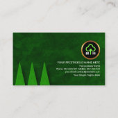 Carte De Visite Paysage de l'herbe terrestre Couches du paysage Ja (Dos)