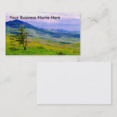 Carte De Visite Paysage de montagne (Devant / Derrière)