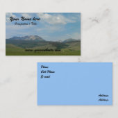 Carte De Visite Paysage de montagne (Devant / Derrière)