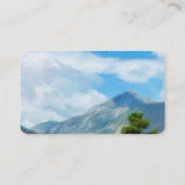 Carte De Visite paysage de montagne nature art personnalisé (Dos)