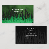 Carte De Visite Paysage de pelouse jardin professionnel moderne Bu (Devant / Derrière)