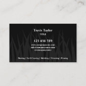 Carte De Visite Paysage de pelouse jardin professionnel moderne Bu (Dos)