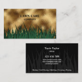 Carte De Visite Paysage de pelouse jardin professionnel moderne Bu (Devant / Derrière)