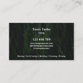 Carte De Visite Paysage de pelouse jardin professionnel moderne Bu (Dos)