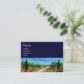 CARTE DE VISITE PAYSAGE DE TOSCANE 4 (Debout devant)