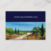 CARTE DE VISITE PAYSAGE DE TOSCANE 4 (Dos)