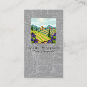 Carte De Visite Paysage de vignoble Vin