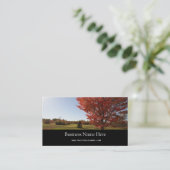 Carte De Visite Paysage d'érable rouge (Debout devant)