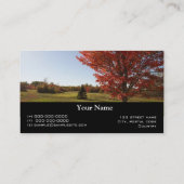 Carte De Visite Paysage d'érable rouge (Dos)