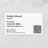 Carte De Visite Paysage d'image personnalisée noir et blanc classi (Devant)