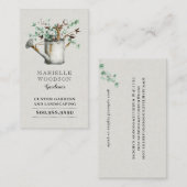 Carte De Visite Paysage du jardin (Devant / Derrière)