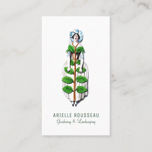 Carte De Visite Paysage du jardin | Garden Maiden (Devant)