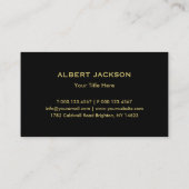 Carte De Visite Paysage du logo Black Gold Tree (Dos)