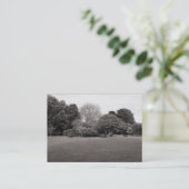 Carte De Visite Paysage du parc (BW tonique chaud) (Debout devant)