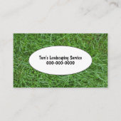 Carte De Visite Paysage en herbe verte (Devant)