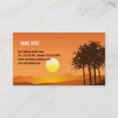 Carte de visite paysage ensoleillé (Dos)