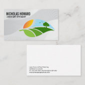 Carte De Visite Paysage ensoleillé | La verdure (Devant / Derrière)